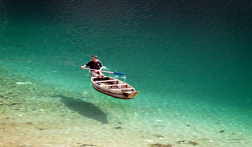 Dawki Crystal Clear River