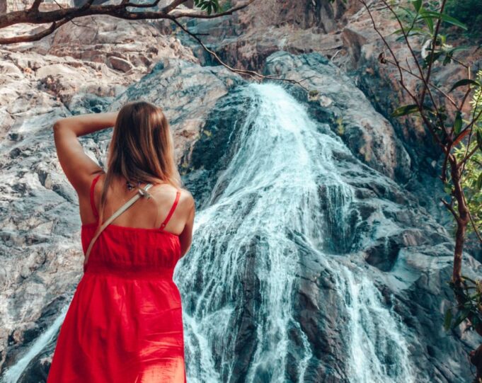 Beautiful waterfalls in Goa